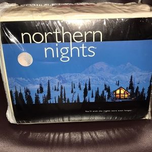 Northern Nights. Flannel Full Sheet set